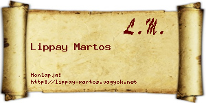 Lippay Martos névjegykártya